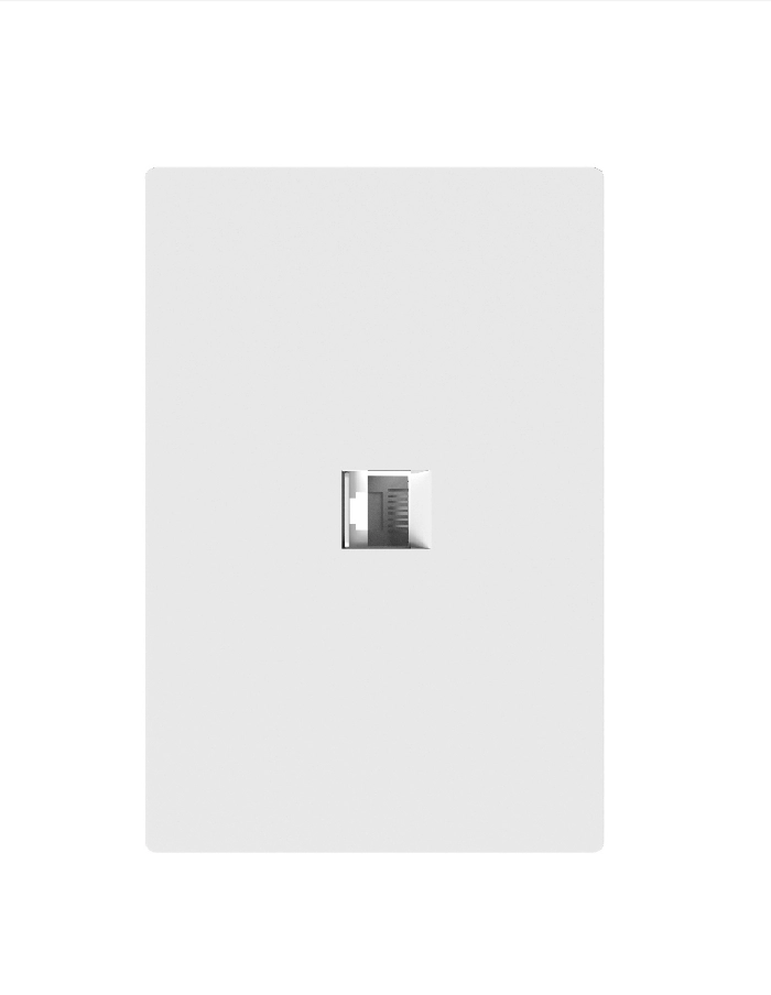 Llave toma de red RJ45 Macroled Milan blanco